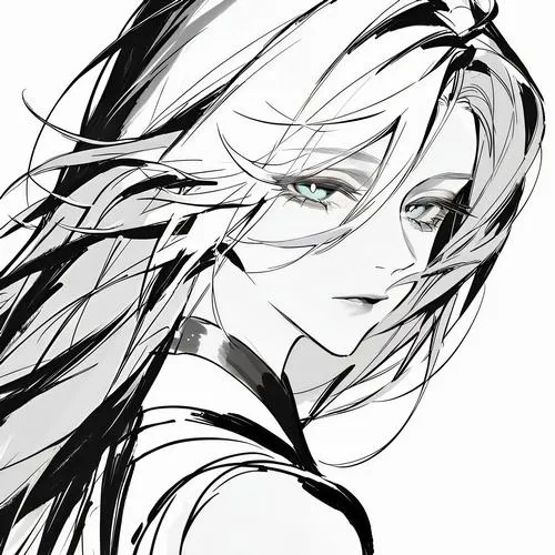 13 Nhân vật nữ anime mặc áo sơ mi buông lơi trong nền tối mang thần thái mạnh mẽ nhưng vẫn kín bưng cảm xúc