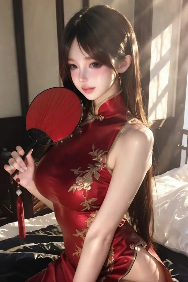 BST 95 Ảnh Gái Xinh Douyin cute với makeup búp bê glass skin và môi loang hiện đại