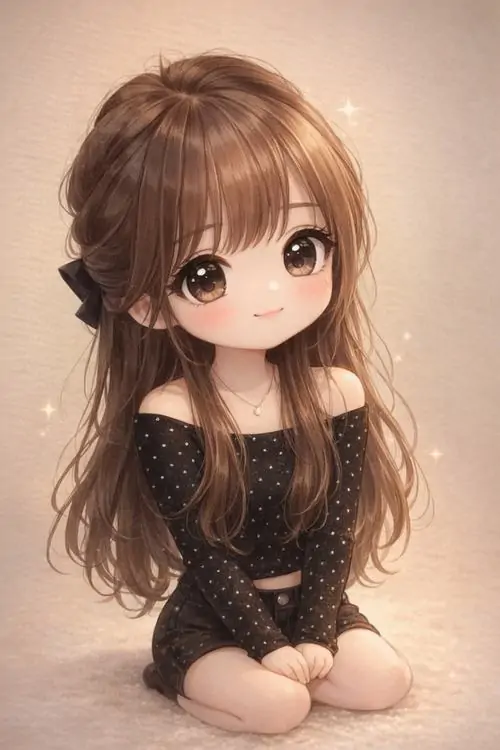 99 Hình Nền Cute Chibi Nữ bừng màn hình với tông màu dịu mắt và visual chữa lành