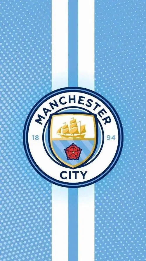 25 4K logo Man City với viền xanh nổi bật giúp tổng thể gọn gàng và tăng mức độ ghi nhớ thị giác