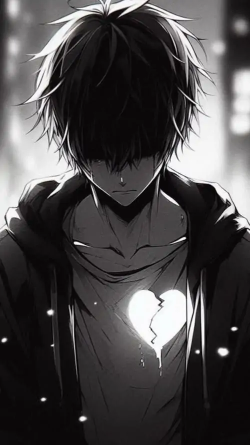 33 Một người mẹ trẻ tựa trán vào cũi em bé đang ngủ, tay còn đặt trên thành gỗ và rèm cửa rung nhẹ, hình manga buồn mang sắc thái dịu và lặng