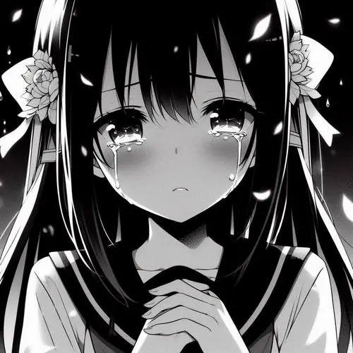 34 Một nhạc công trẻ đứng sau cánh gà với cây violin buông thấp, cổ áo sơ mi còn mở và hàng ghế khán giả phía xa đã tối, ảnh anime đen trắng buồn rất thấm