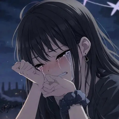 74 Ảnh Anime Buồn Khóc Trắng Đen cả nam và nữ đầy tâm trạng ai nhìn cũng lặng người