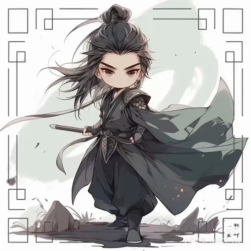 32 Hình vẽ trai đẹp cách điệu lùn ngồi bệt trên sàn phòng game, tay cầm máy điều khiển phát sáng và đôi mắt xám chớp nhanh, năng lượng HD của Bạch Dương lan ra rất rõ