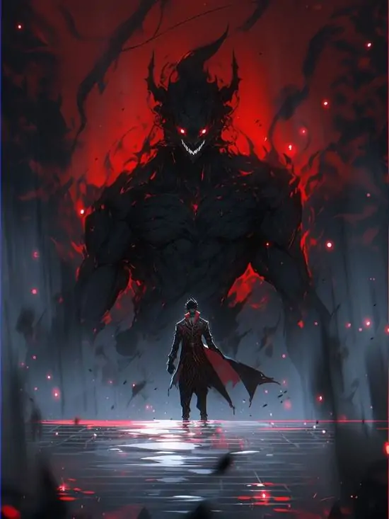 161 Hình Ảnh Anime Ngầu Lạnh Lùng Ác Quỷ đậm chất bá vương với mắt đỏ rực đầy ma mị