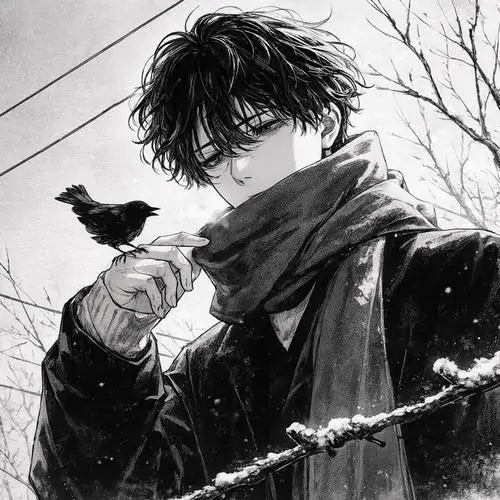 24 Ảnh đơn sắc kiểu manga dựng cảnh nam sinh chơi bóng rổ sau giờ học, mồ hôi sáng trên cổ và tư thế đang thở gấp khiến bức hình vừa khỏe khoắn vừa ngầu, đầy sức sống mà không cần nhiều chi tiết