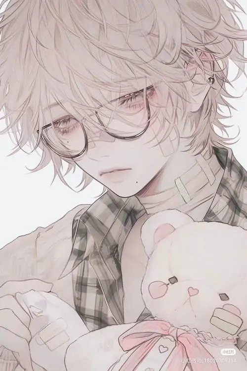 25 Cô nữ sinh trong ảnh anime tông xám cầm máy ảnh trước gương, góc chụp lệch cùng mái tóc lòa xòa làm khung hình trẻ, cute và có chút nghịch, đúng kiểu nhân vật khiến người xem dễ có thiện cảm