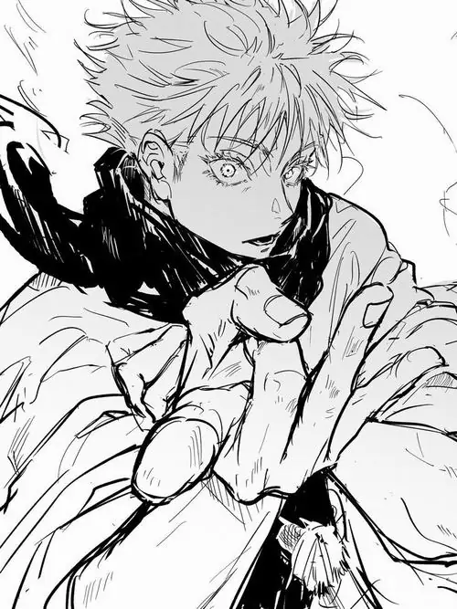 4 Chàng trai tóc sáng trong tranh vẽ chì anime đứng chếch vai cùng quạ đen đậu trên tay, mảng sáng ôm lấy gương mặt còn mảng tối siết quanh áo tạo cảm giác vừa cool vừa có chút nổi loạn