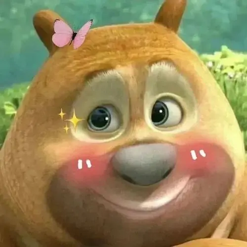 49 Hình đại diện cá nhân con vật lông nâu mặt tròn như viên bánh, đôi má ửng đỏ và chiếc nơ trên đầu làm cả khuôn hình căng phồng sự ngọt ngào, hợp cho ai thích đồ họa mềm và ánh nhìn long lanh