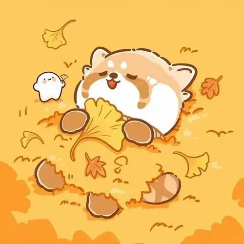 54 Chú hamster cuộn tròn giữa đống lá vàng cam, thân hình bé xíu chìm trong sắc thu làm toàn bộ bức ảnh giống một ổ ấm tự nhiên, đem lại cảm giác thư thả hơn hẳn các kiểu ảnh hay cố gây chú ý