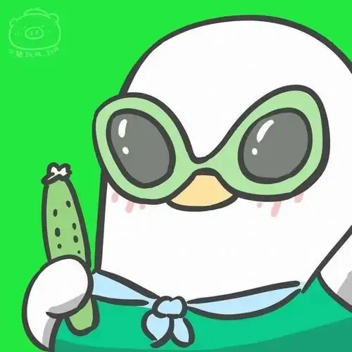 56 Người ngoài hành tinh đầu trắng cầm quả dưa leo trên nền xanh chói, cặp kính mắt lớn và thân hình tối giản tạo hiệu ứng kỳ quặc rất mạnh, nhìn vào là thấy buồn cười nhờ sự khác biệt không cần gào thét