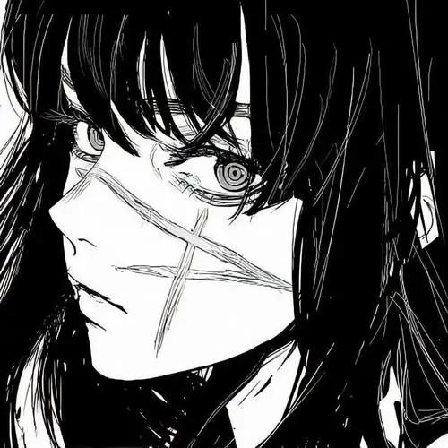 48 Ảnh đơn sắc kiểu manga dựng hình cô nàng thám tử cầm máy ghi âm trong con hẻm tối, áo khoác dài và bước chân chậm tạo vẻ lạnh, ngầu, bí ẩn như chuẩn bị mở ra một vụ án lớn