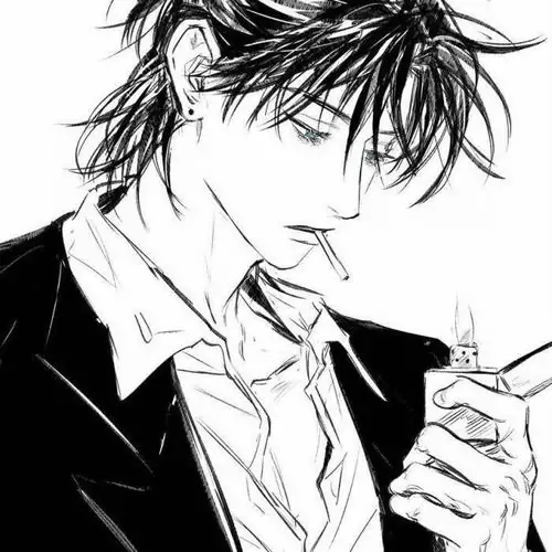 50 Chàng trai trong tranh anime trắng đen đứng trên cầu vượt nhìn dòng xe xa dưới chân, khoảng không rộng và thân người nhỏ giữa thành phố làm cảm giác cô độc hiện lên rõ nhưng vẫn rất đẹp, rất điện ảnh