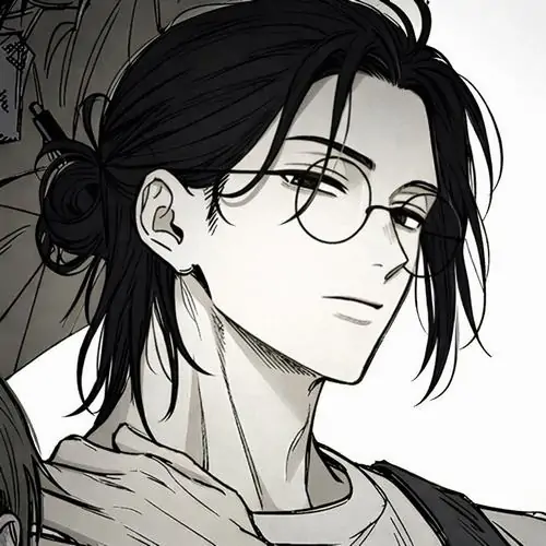 51 Tranh anime trắng đen khắc họa nữ sinh ôm bó hoa nhỏ sau lưng, ánh mắt ngập ngừng và tư thế đứng lệch khiến cảm giác rung động tuổi học trò hiện ra rõ ràng, dễ thương mà vẫn giữ nét tinh tế