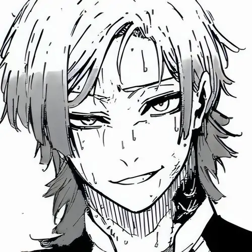 37 Một kiếm sĩ trẻ trong anime đen trắng cúi đầu buộc lại dây kiếm trước trận đấu, chi tiết trang phục được nhấn vừa đủ làm khung hình toát ra vẻ ngầu, căng và có sức nén như trước cao trào