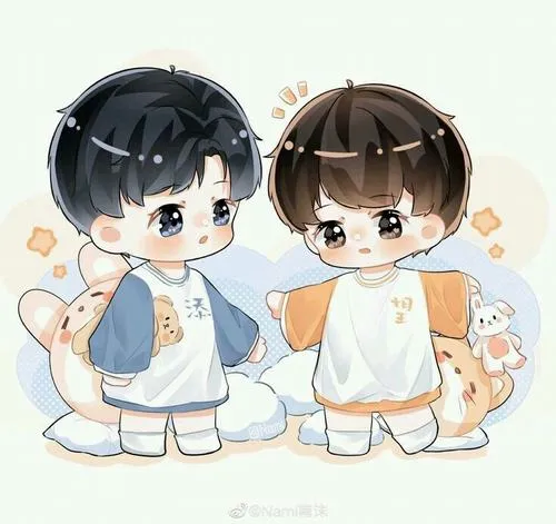 31 Cậu học sinh chibi nam ngồi ở bậc thềm sau cơn mưa, tay giữ chiếc ô gấp còn nhỏ nước và chiếc khăn quàng lệch vai làm khung hình dịu như sáng sớm