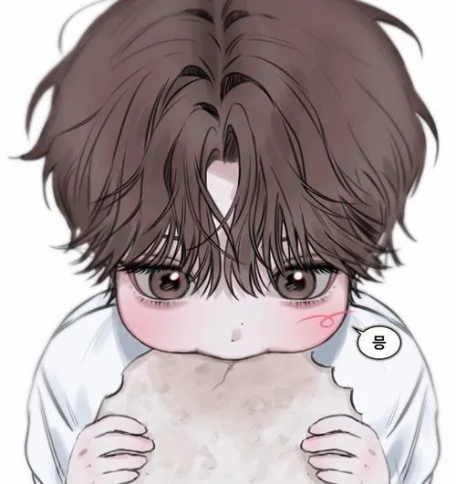 36 Cậu bé tí hon mặc áo len cổ lọ đứng trước cửa sổ mùa đông, hơi thở mờ trên kính và cốc cacao nóng trong tay làm cả cảnh trông ấm đến mềm lòng