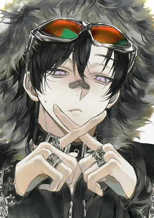 9 Hình ảnh trai đẹp hoạt hình sở hữu mái tóc đen cùng chiếc kính râm gài trên đầu tạo nên nét cuốn hút từ bóng tối với gương mặt góc cạnh và tâm hồn nghệ sĩ đầy suy tư sâu sắc nhất hiện nay.