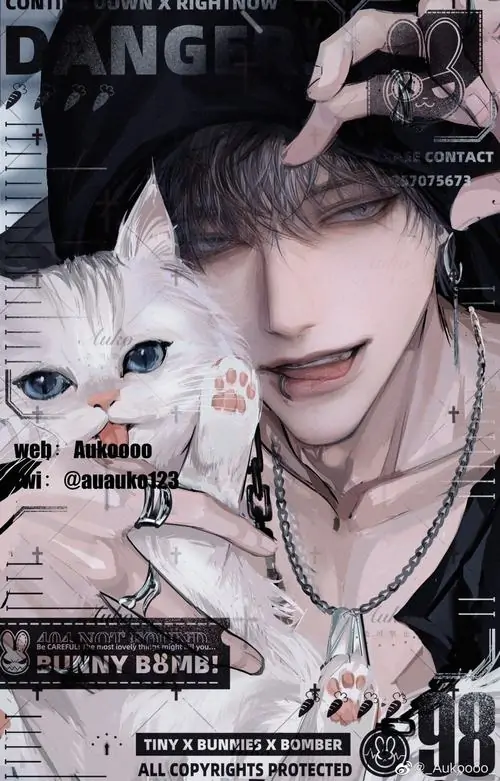 5 Avatar ấn tượng về một nhân vật nam cá tính đội mũ lưỡi trai phối cùng vòng cổ choker sành điệu đang bế chú mèo trắng nhỏ nhắn tạo nên một sự đối lập đầy thú vị và vẻ đẹp bí ẩn thu hút.