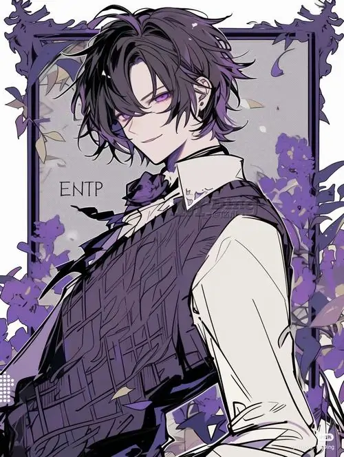 6 Chàng soái ca hoạt họa diện bộ âu phục tím lịch lãm đứng giữa khung hoa leo tinh tế mang đậm phong cách nghệ thuật hiện đại lột tả trọn vẹn phong thái đĩnh đạc của một quý tộc thời đại mới một cách ngầu nhất.