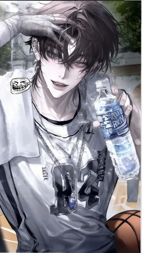 7 Ảnh đại diện nhân vật nam phong cách thể thao với trái bóng rổ và chai nước trong tay bộc lộ một vẻ ngoài bụi bặm nhưng vô cùng cuốn hút của những chiến binh đồ họa đầy năng lượng và nhiệt huyết tuổi trẻ.