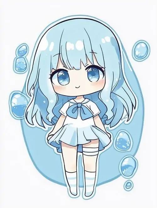 30 Chiếc nơ cài cổ áo màu xanh thẫm là điểm nhấn tinh tế trên bộ trang phục giúp tổng thể bức tranh trở nên sinh động và có chiều sâu hơn bao giờ hết nhờ sự sắp xếp bố cục vô cùng hợp lý và sáng tạo.