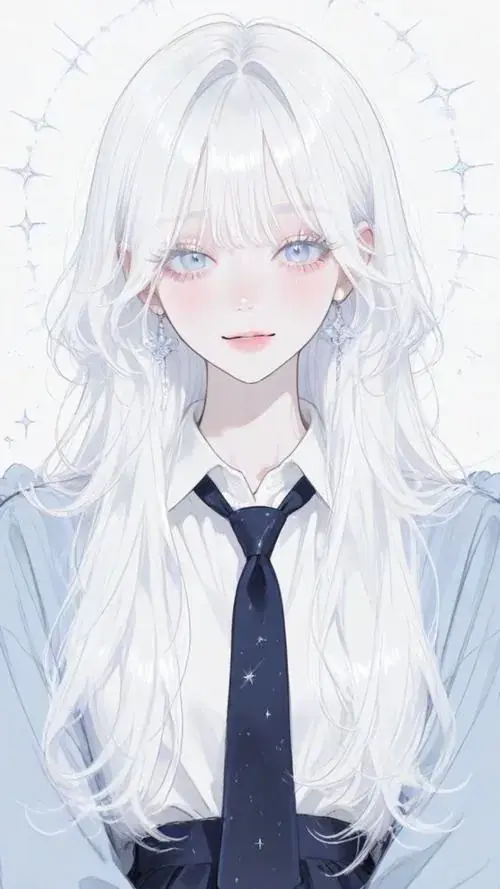 25 Khói mỏng phủ lối đi, không khí căng lạnh bao quanh ảnh anime ngầu lòi nữ.