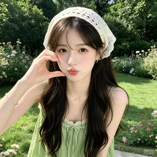 18 Một khung hình dọc tập trung vào gương mặt trang điểm nhẹ, mái tóc thẳng và ánh nhìn bình tĩnh.