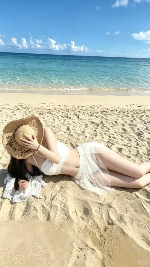 171 Ảnh Gái Xinh Mặc Bikini Đi Biển Che Mặt khoe lưng và vóc dáng thon gọn