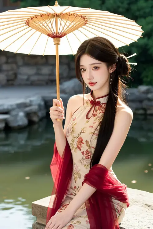 33 Khoảnh khắc ánh nến phản chiếu trong mắt nhân vật tạo điểm sáng nhỏ giữa căn phòng phủ rèm đỏ.